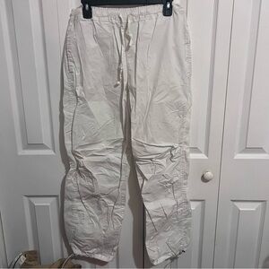 White Parachute Pants